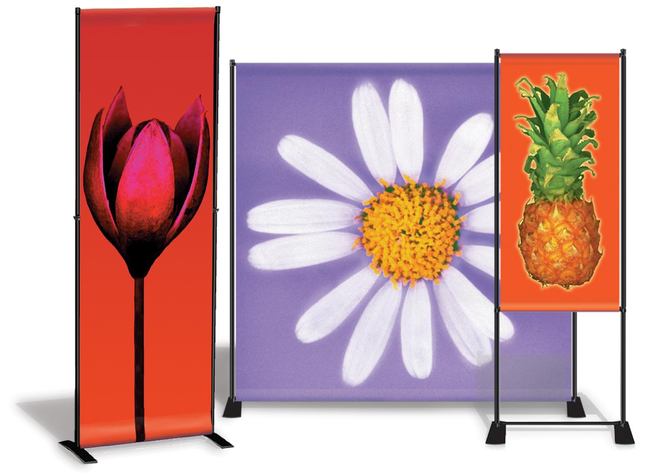 Banners and banner stands come in all shapes and sizes.